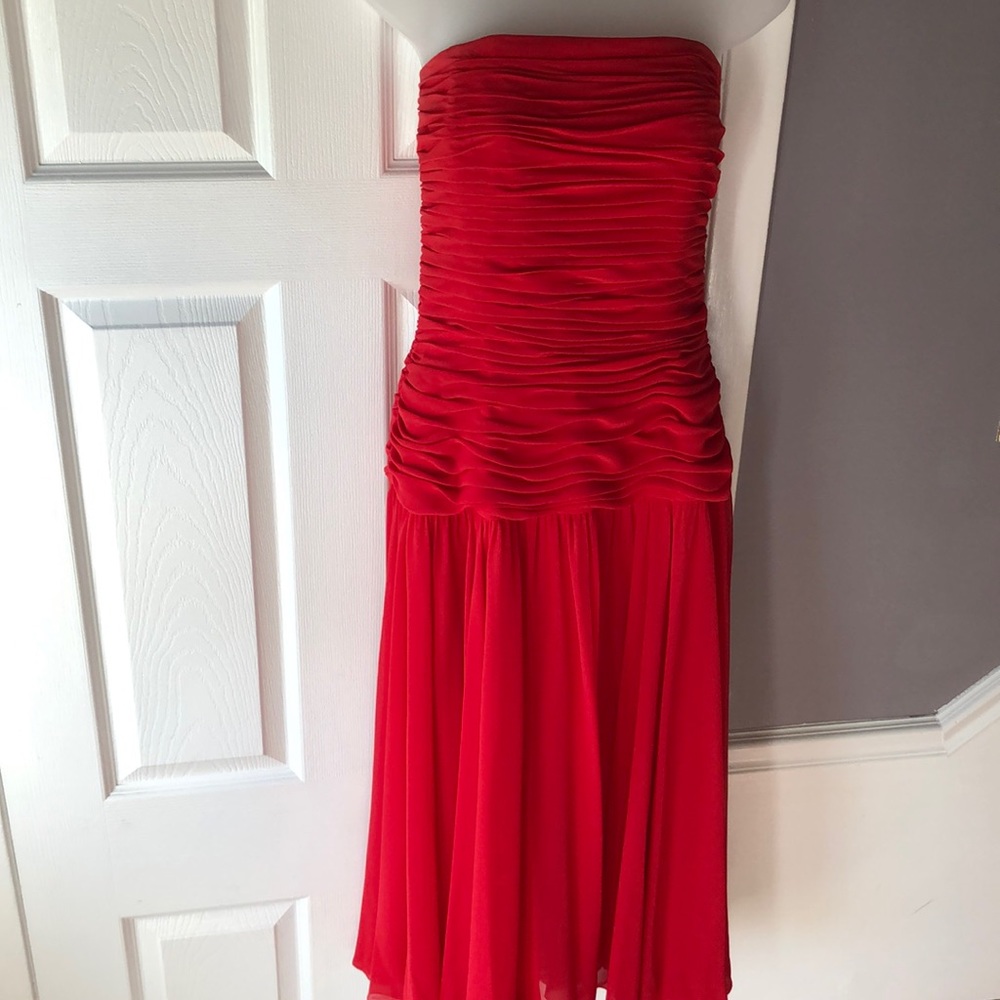 Cocktail Dress Chiffon with Extra long scarf.  Very elegant.